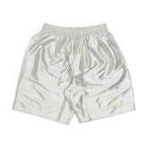 ADVISORY BOARD CRYSTALS 123 Satin Basketball Shorts at Gravity NYC